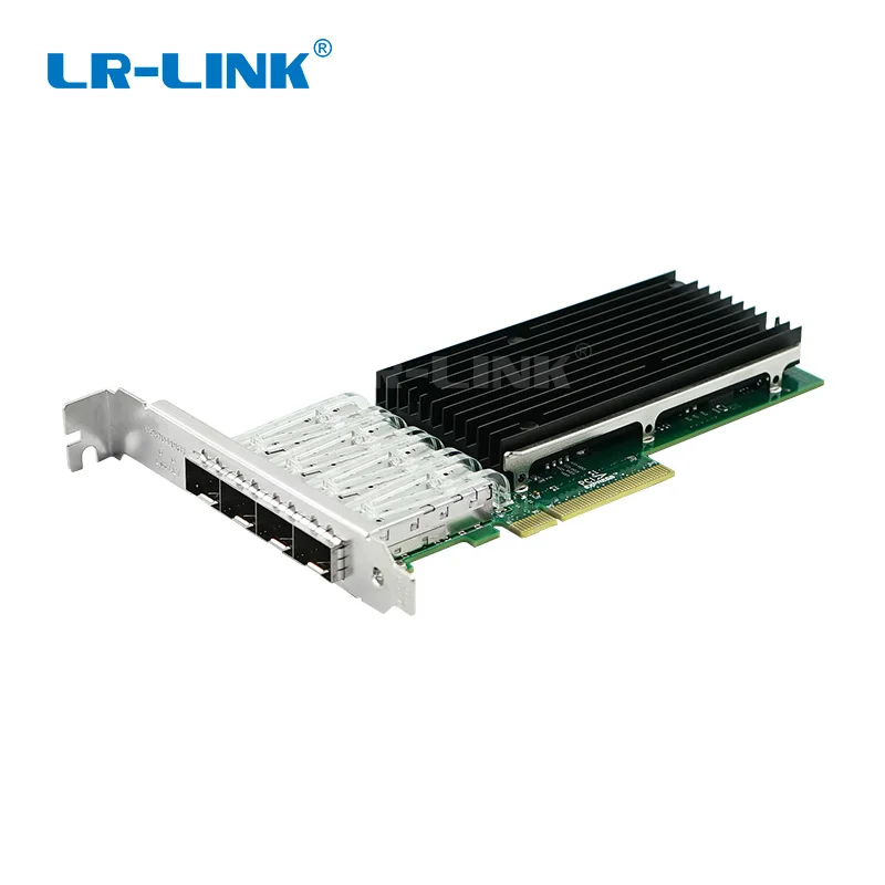 

LR-LINK 9804BF-4SFP + 10 Гб четырехпортовый PCI-E X8 Ethernet конвергентный сетевой серверный адаптер волоконно-оптическая карта Lan INTEL XL710 Nic