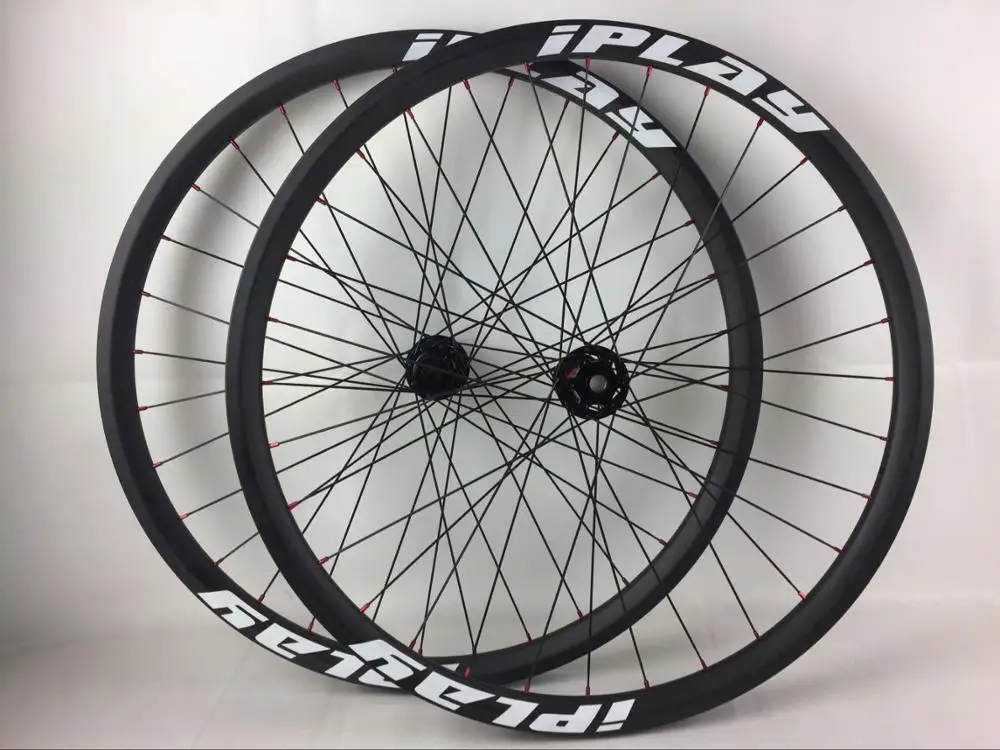 IPLAY 110/148 BOOST углеродное MTB колесо 40mmBOOST 29er углеродное волокно колеса 40 мм ширина 29 углеродное колесо mtb углеродное 29ER колесная пара - Цвет: BOOST wheelset