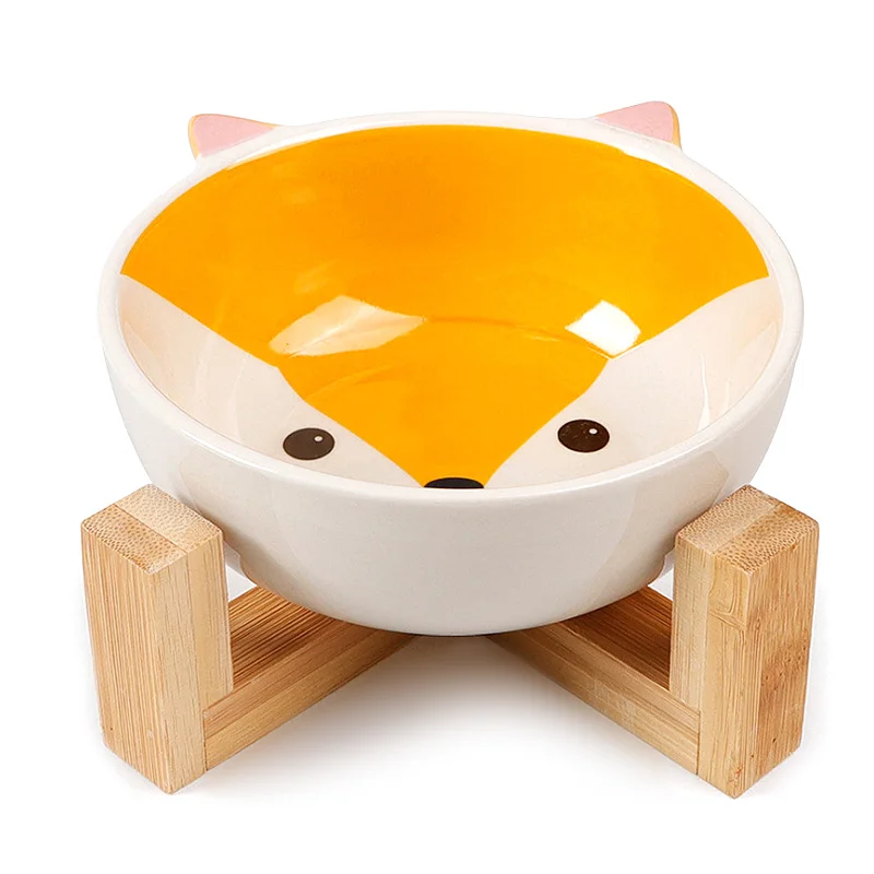 Кормушка для домашних животных чаша милый собака кот миска обеденный стол