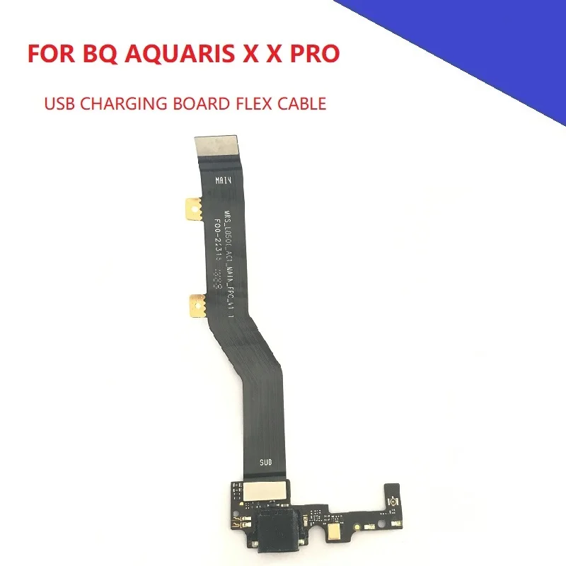 Зарядная Плата USB с гибким кабелем для BQ Aquaris X PRO запасные части мобильного