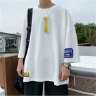 Мужская футболка с коротким рукавом, свободная футболка с коротким рукавом, большие размеры, лето 2019