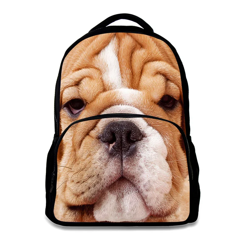 Крутой Детский рюкзак с 3D-принтом животных для компьютера мужской сумка принтом