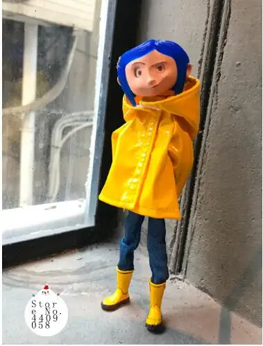 NECA Детские игрушки Коралина & the Secret Door куклы фигурку 7 дюймов плащи версия Caroline