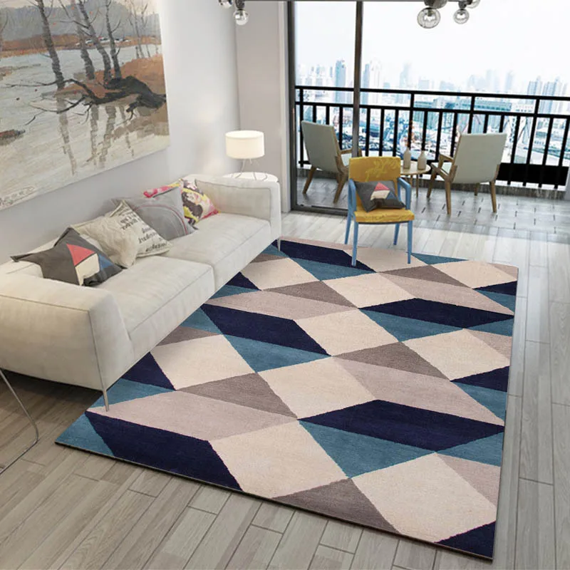 Ковры в скандинавском стиле для гостиной, домашний декор, ковер для спальни, нескользящий ковер, диван, журнальный столик, напольный коврик для кабинета, бесконечные коврики - Цвет: 7