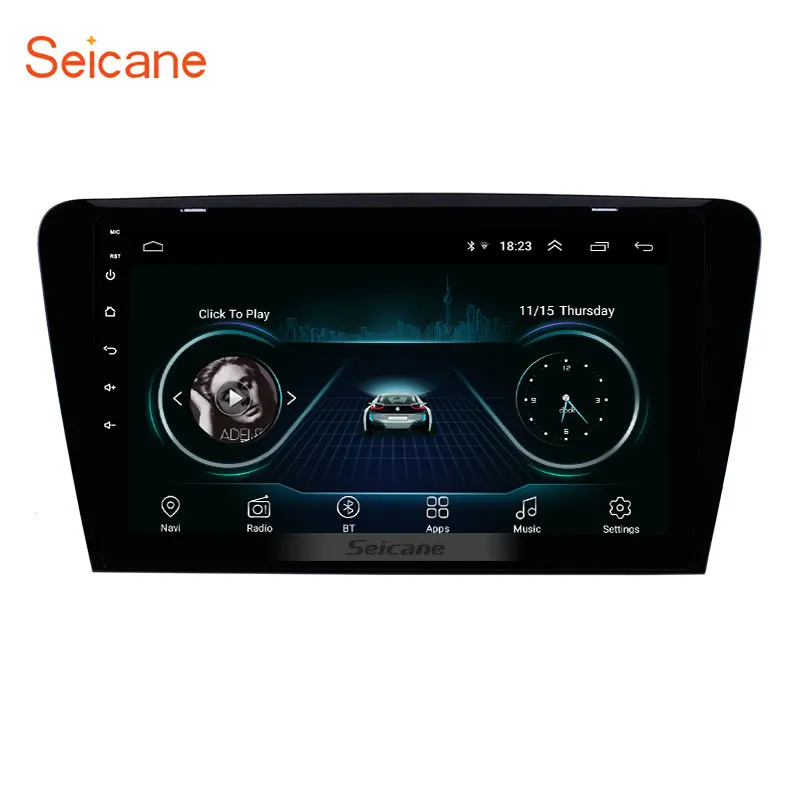 

Seicane 2Din Android 8.1 10.1"Car Radio Wifi Bluetooth GPS Navigation Multimedia Player For 2015 2016 2017 SKODA Octavia (UV)