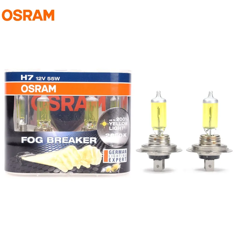 OSRAM туман выключатель 2600 К H1 H3 H4 H7 H8 H11 H16 9005 9006 12 В автомобилей галогенные фары