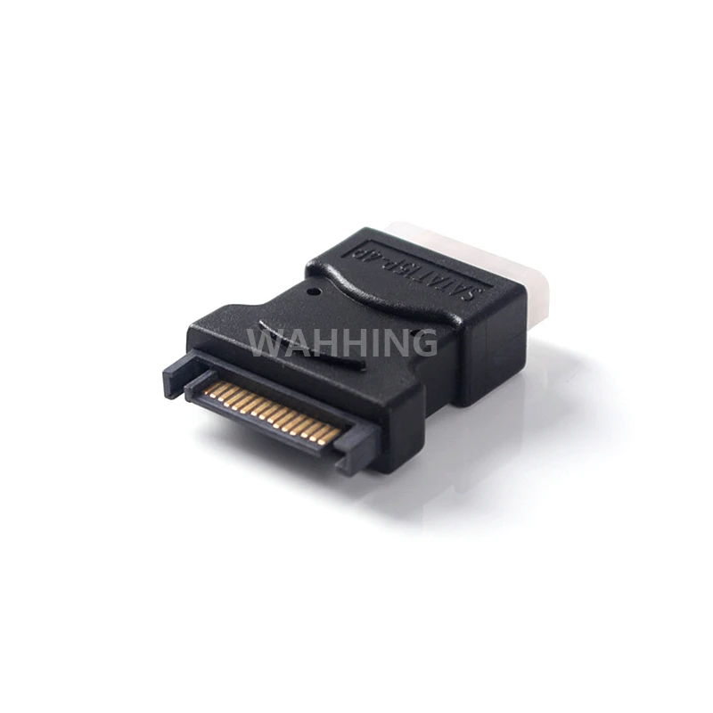 2 шт./лот 15-контактный SATA штекер к Molex IDE 4-контактный гнездовой адаптер удлинитель