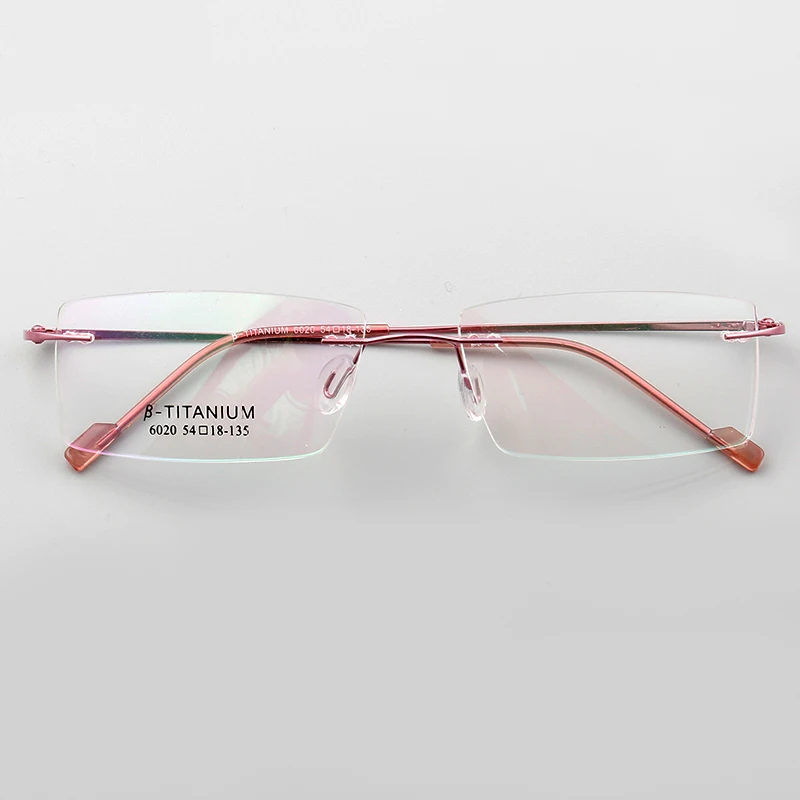 Sunny spot wholesale new frameless memory metal myopia glasses frame anti-blue computer radiation glasses frame