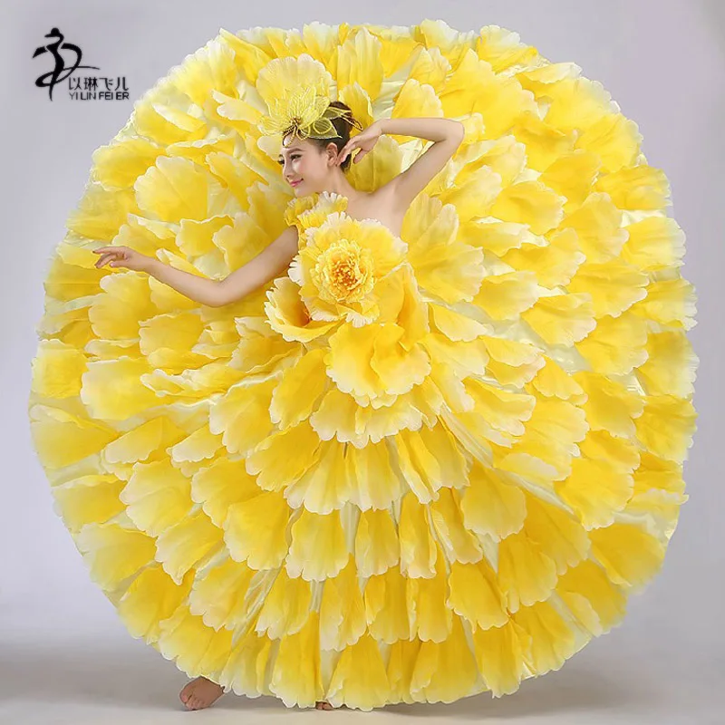 Карнавальный костюм без рукавов для взрослых испанских танцев фламенко женщин