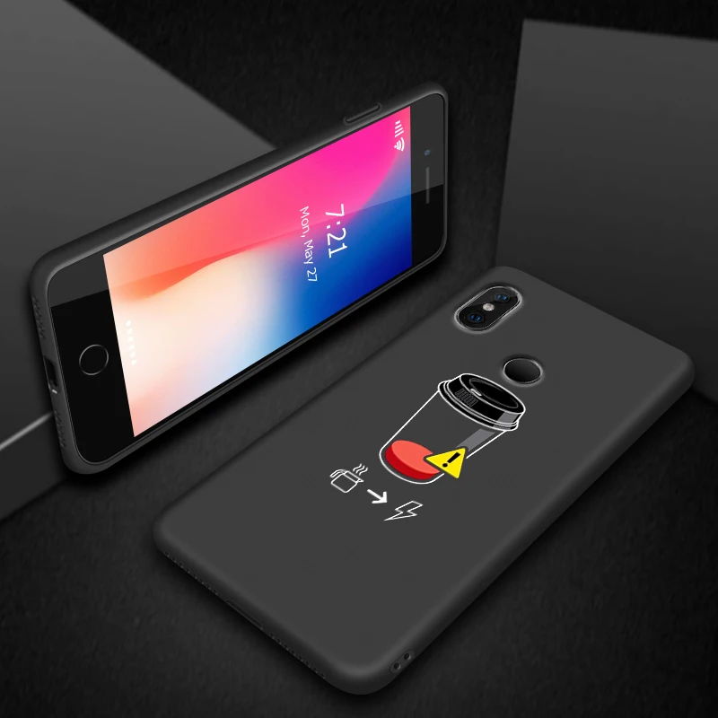 Цветной Матовый Мягкий силиконовый чехол для Xiaomi Redmi Note 5 6 Pro 5A 7 Prime S2 Go черный