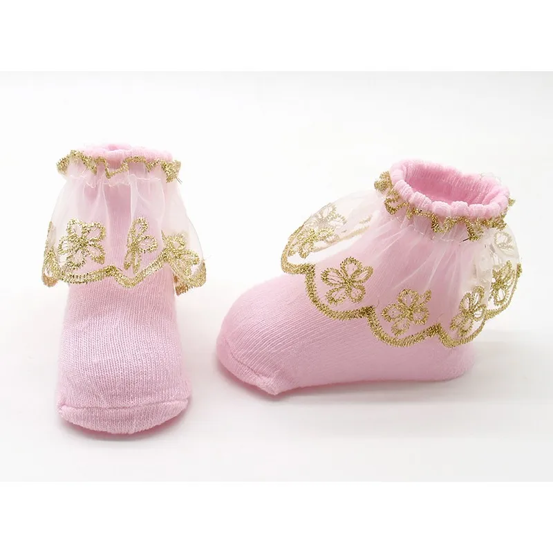 Новые мягкие носки для новорожденных и маленьких девочек милые детские
