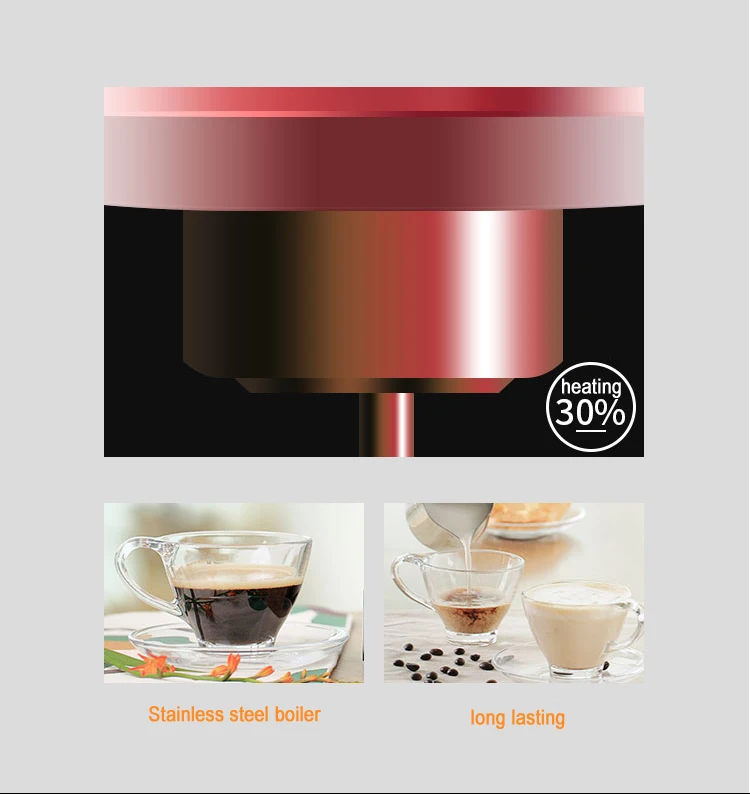 110-240V 19BAR Кофе Машина Эспрессо Стиль Нержавеющая сталь молока вспениватель, с двойной чашки Разделение