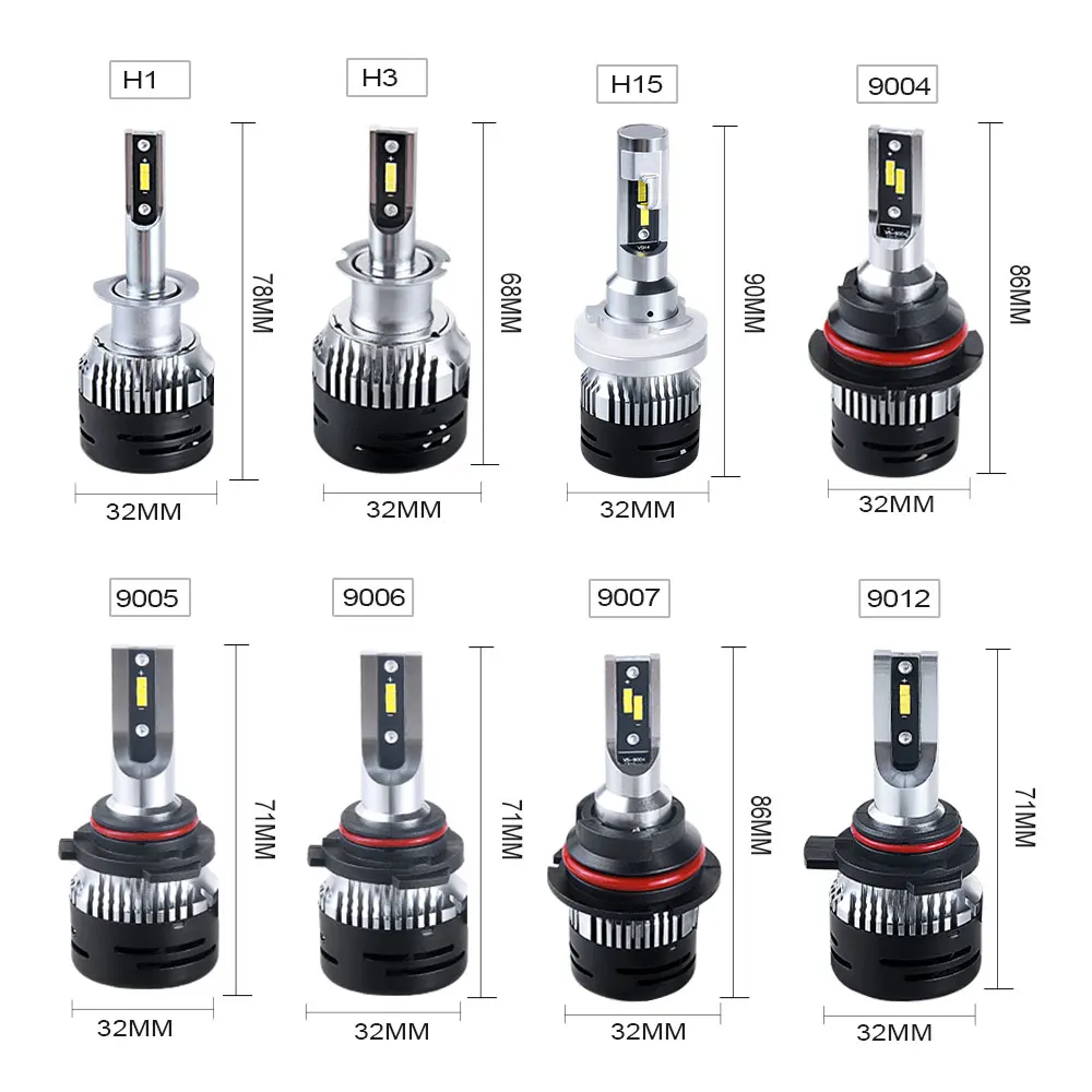 Автомобильные принадлежности для H3 H8 Led Fpg лампы светодиодные фары H4 H7 H11 9005 9006 9004