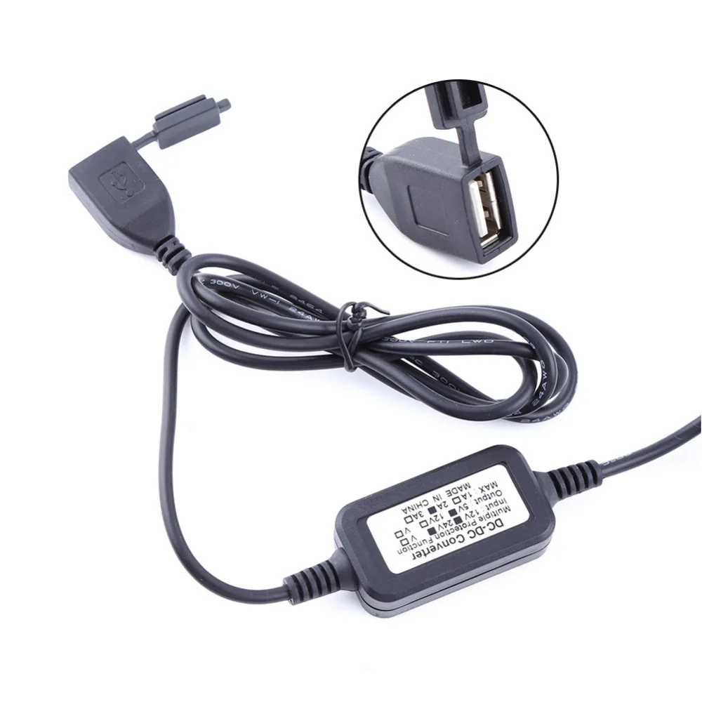Водонепроницаемое зарядное устройство с USB портом для мотоцикла смартфона GPS