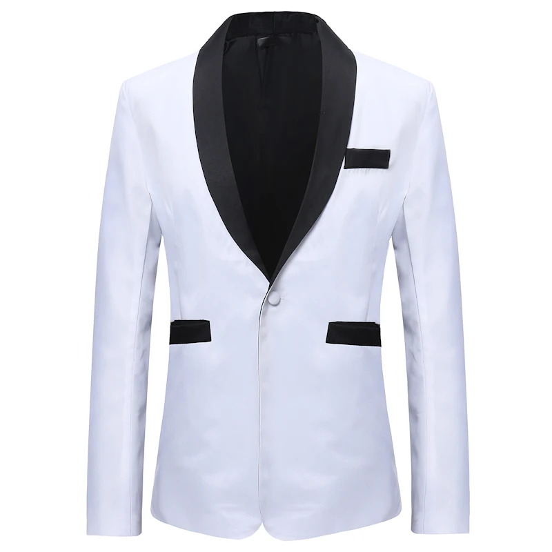

Blazer Masculino Men Clothes 2019 New Large Size Loose Suit Men's Fashion Casual White Formal Banquet Dress Blazer Men