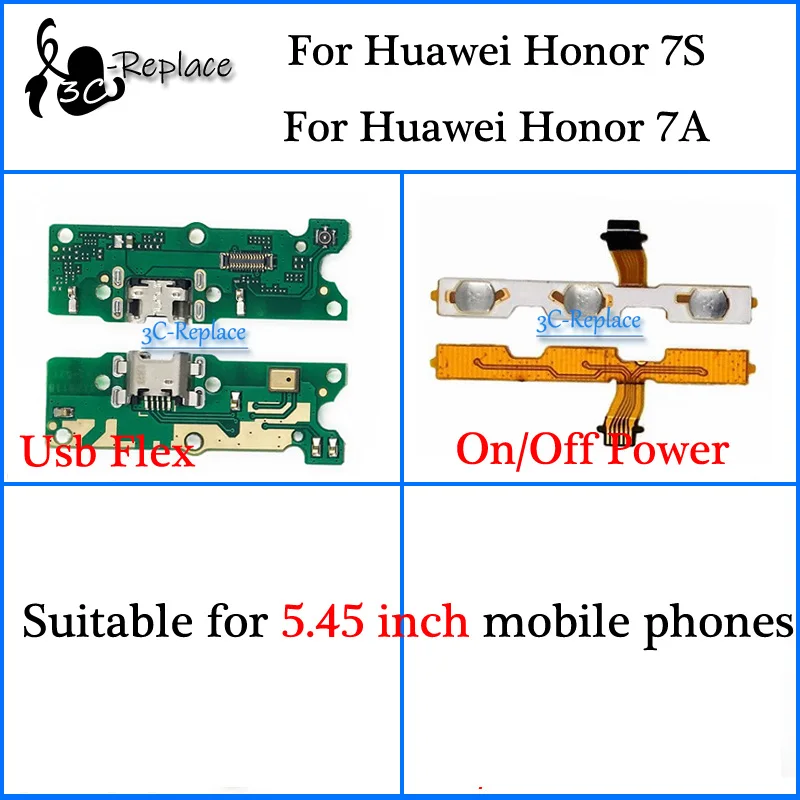 Гибкий Usb кабель для материнской платы Huawei Honor 7S / 7a play 7 5 45 дюйма громкий динамик