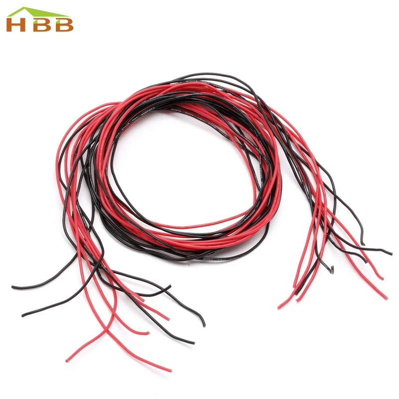 24AWG силиконовый Калибр гибкий многожильный провод медный кабель 10 футов Fr RC