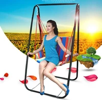 hot selling portable outdoor adult breathable comfortable hammock swing indoor children hammock chair with metal foothold