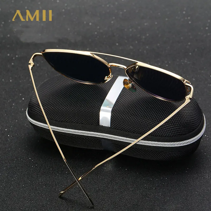 AMII Новый Cat Eye Винтаж солнцезащитные очки для Для женщин металлический плоский