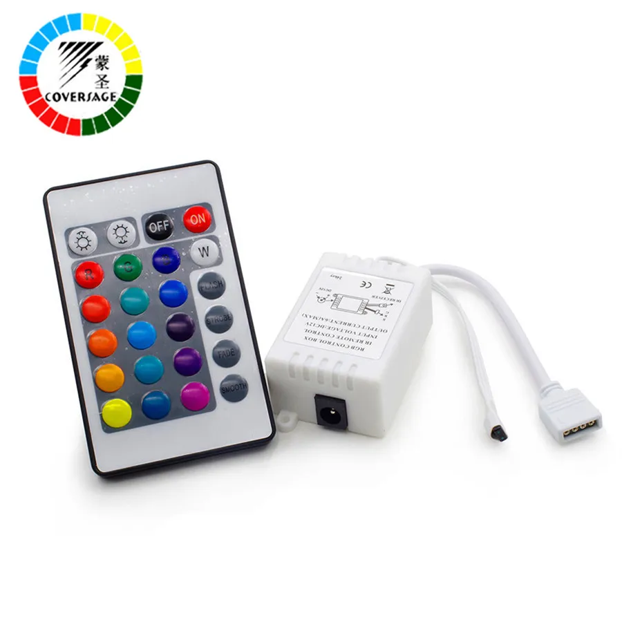 Coversage пульт дистанционного управления RGB 24 клавиши ИК-пульт + подходит для