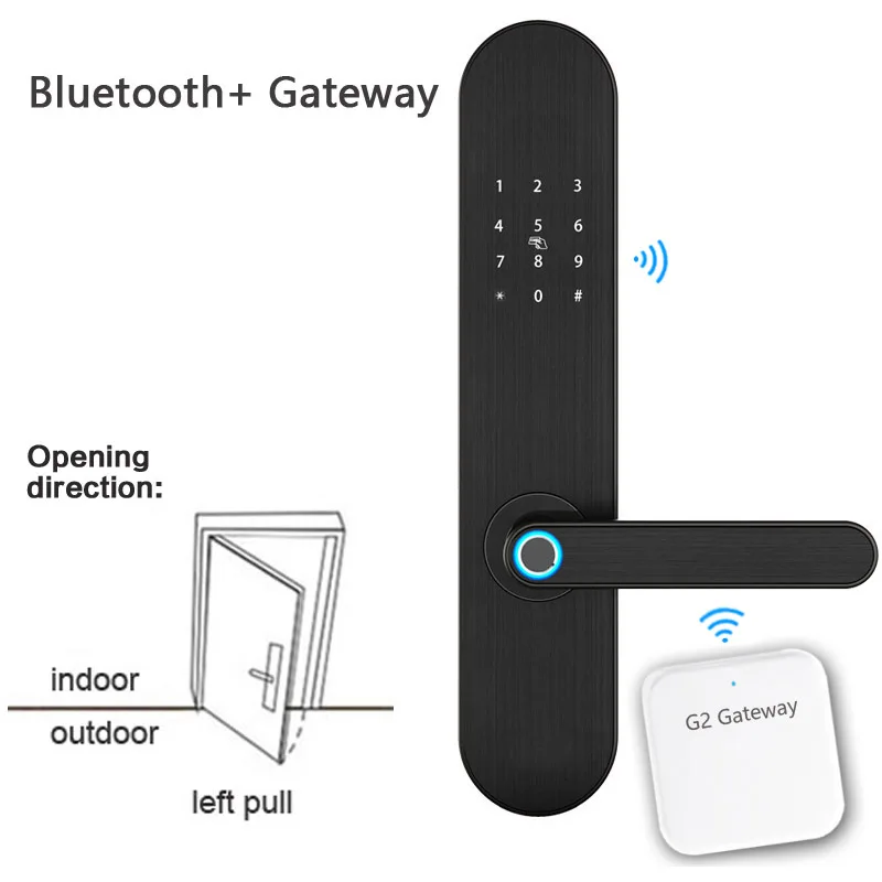 bluetooth gateway Приложение Bluetooth wifi-шлюз дверной замок отпечатков пальцев смарт-замок код IC карточные замки противоугонные электронные замки черный D6 - Цвет: bluetooth gateway