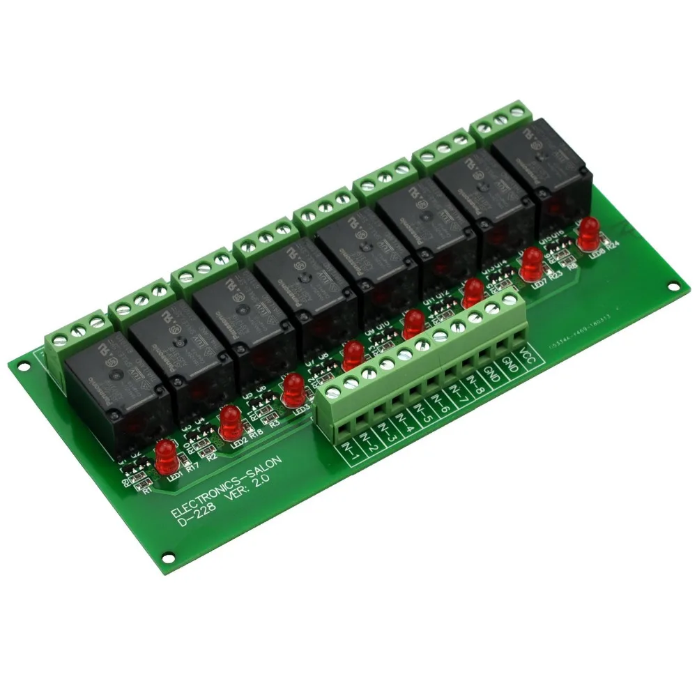 Электроника-салон 8-канальный сетевой видеорегистратор 10Amp реле мощности спдт