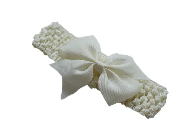 2018 Новые Детские аксессуары повязка на голову с кружевным бантом вязаные