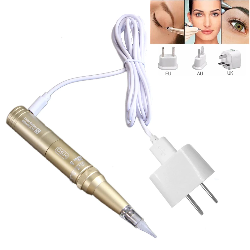 Перезаряжаемая электрическая Перманентная тату-машинка ручка для бровей губ