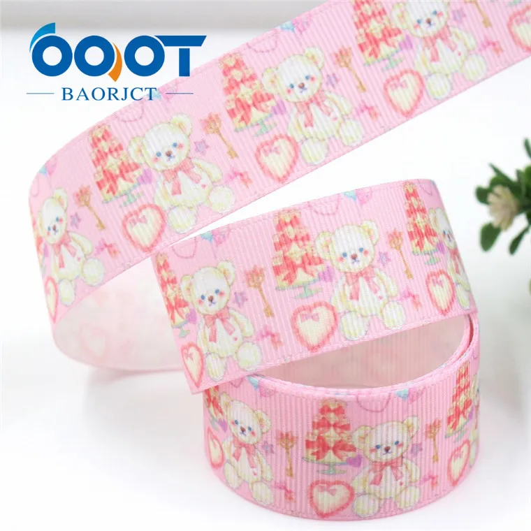 OOOT BAORJCT G-181017-1405, 25 мм 10 ярдов маленькие животные ленты термотрансферные печатные grosgrain, рукоделие Подарочная упаковка МАТЕРИАЛЫ - Цвет: G-181017-1407
