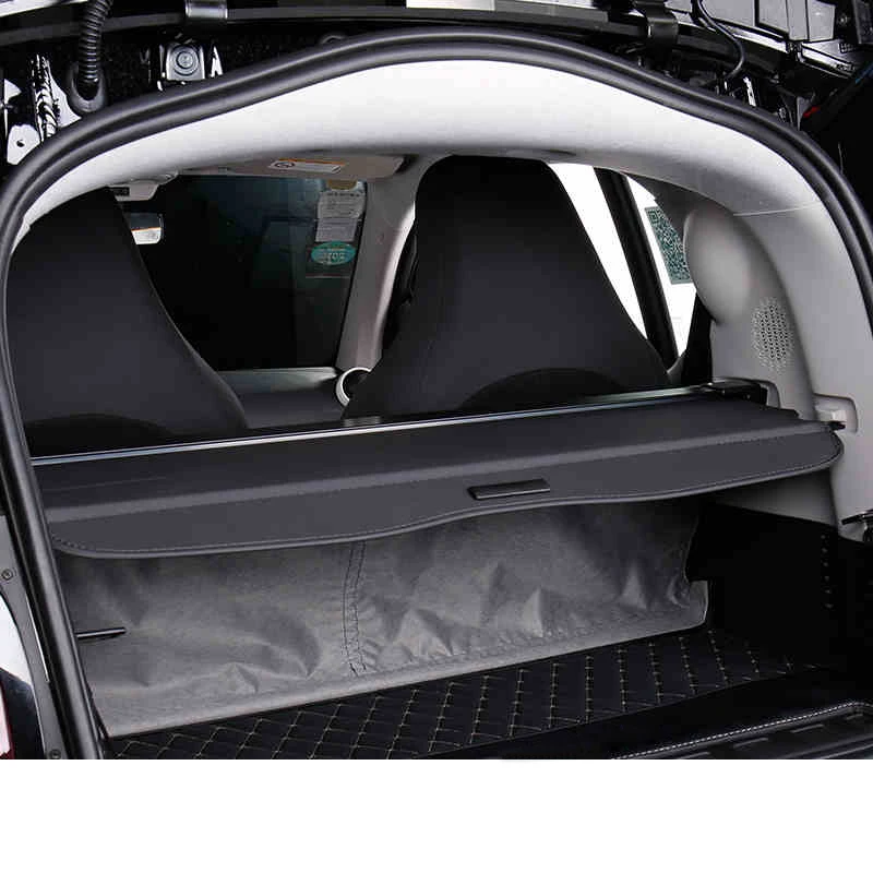Lsrtw2017 холст из алюминиевого сплава abs занавес багажника автомобиля для smart fortwo 2010