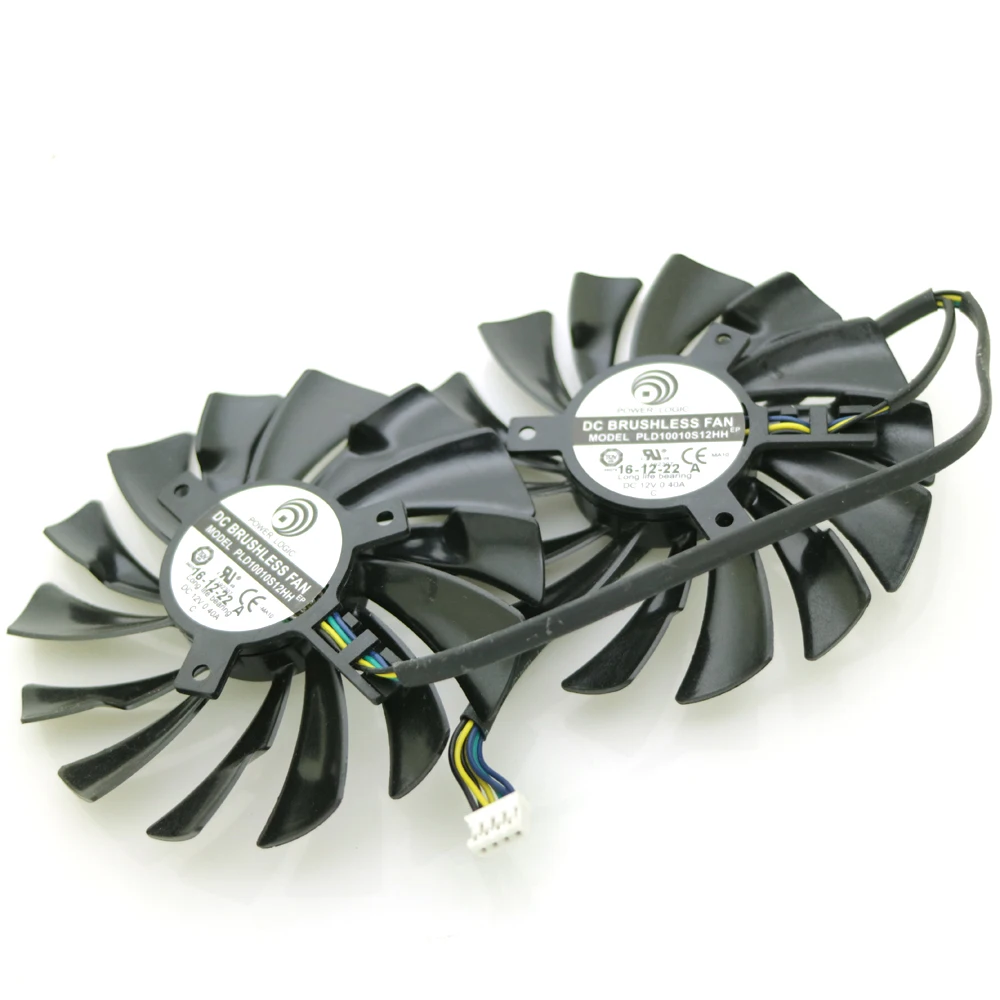 Бесплатная доставка 2 шт./лот PLD10010S12HH DC12V 0.40A 95 мм 4Pin для видеокарты MSI GTX1060 GTX1070|fan