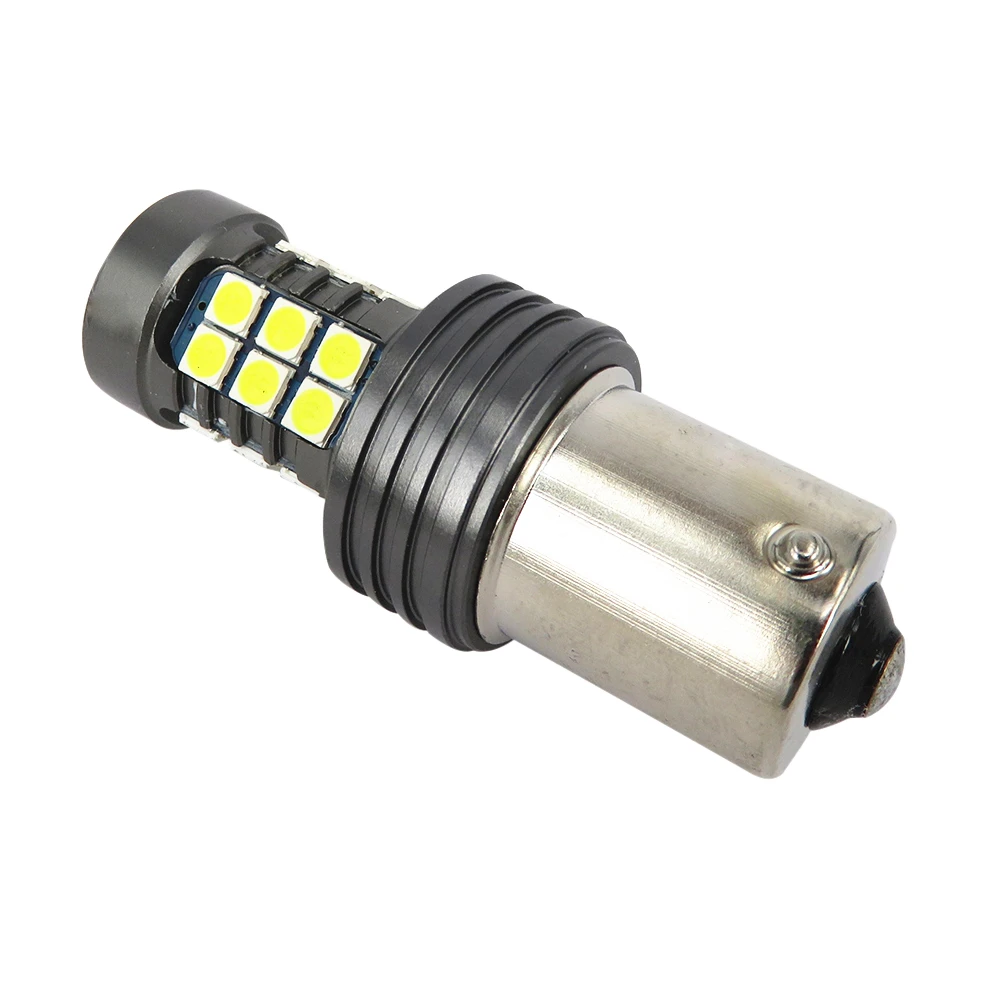 WLJH 2x BA15S 1156 светодиодный Canbus лампочка P21W 7506 автомобильный 12V 24V Светодиодный