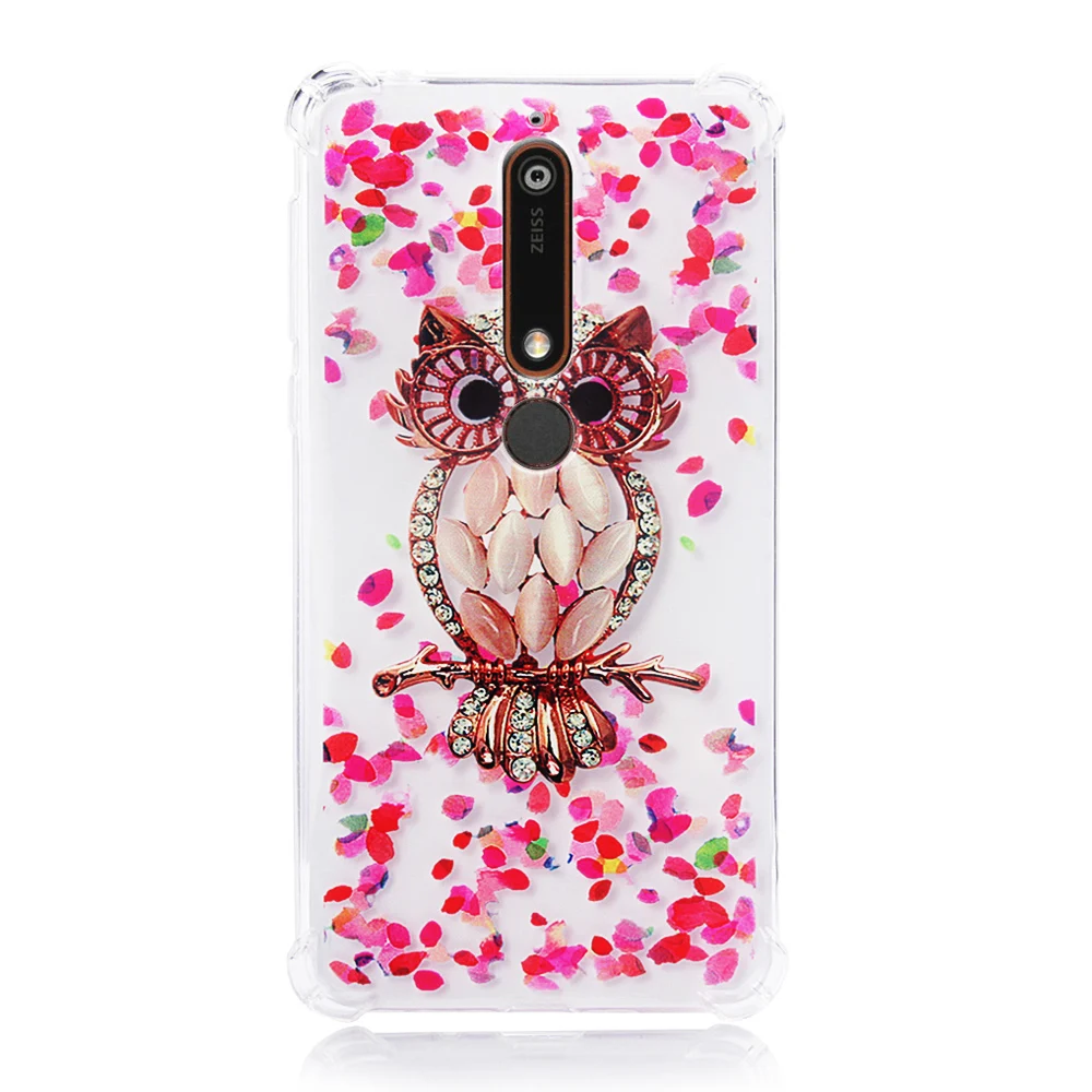 Силиконовый чехол для Nokia 6 2018 TA 1054 Половинная упаковка 1 плюс мягкая TPU утолщенной