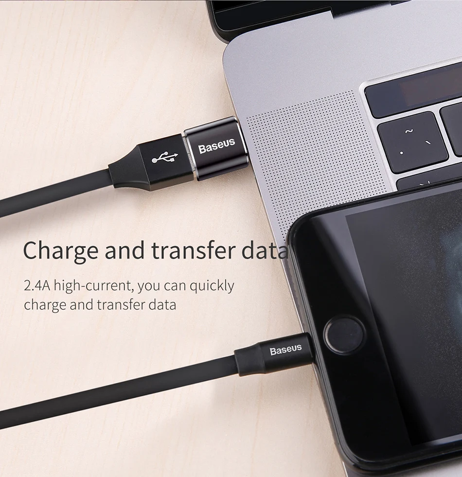 Baseus type C Мужской к USB Женский адаптер типа OTG-c OTG конвертер зарядное устройство переходник конвертер для USB Женский к type-C Мужской