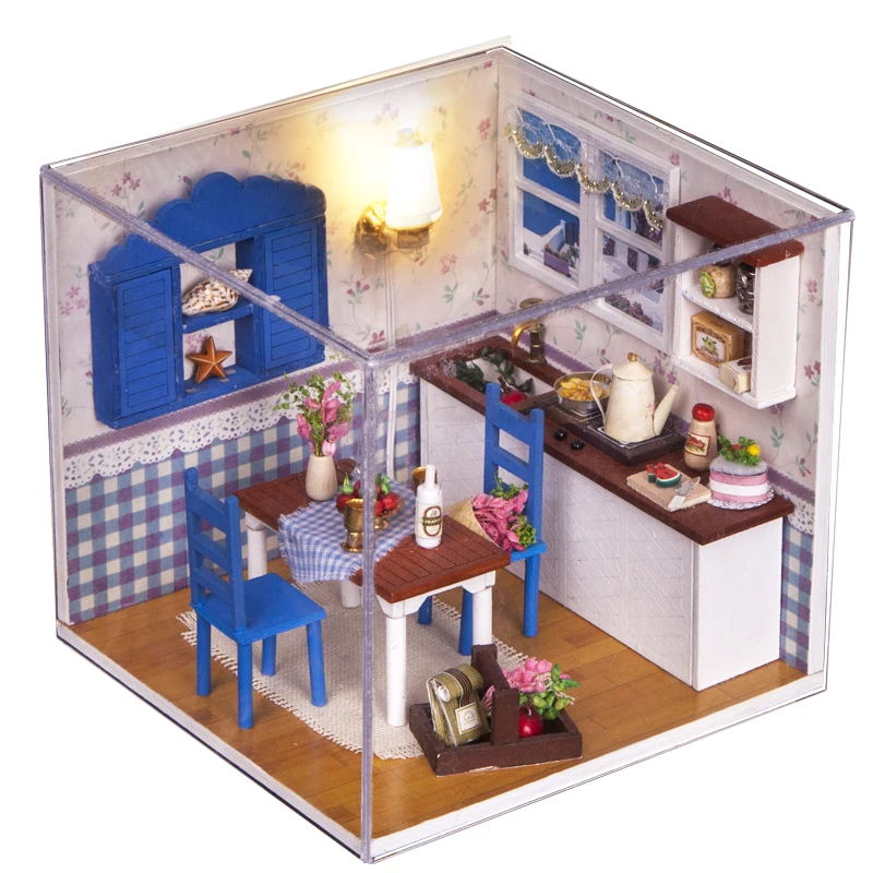Теплая кофейная кукольная мебель 3D Миниатюрный Кукольный домик игрушки для