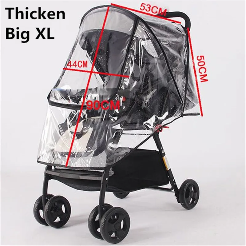 Водонепроницаемый дождевик для детской коляски аксессуары прозрачный
