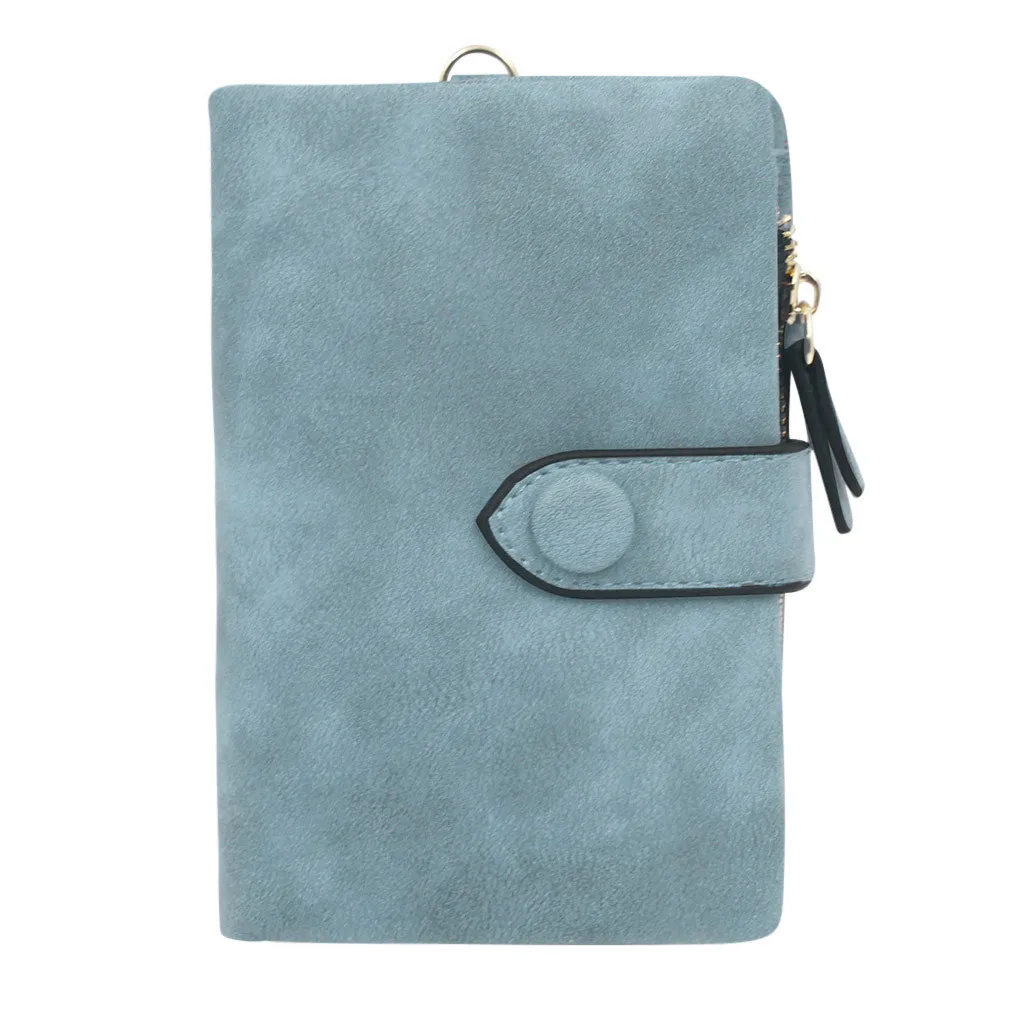 FashionTrendy Coin Purse Card LeatherWomen's Matte Wallet Short Small Fresh Student Wallet Cute Doka Women's Wallet Money Bag