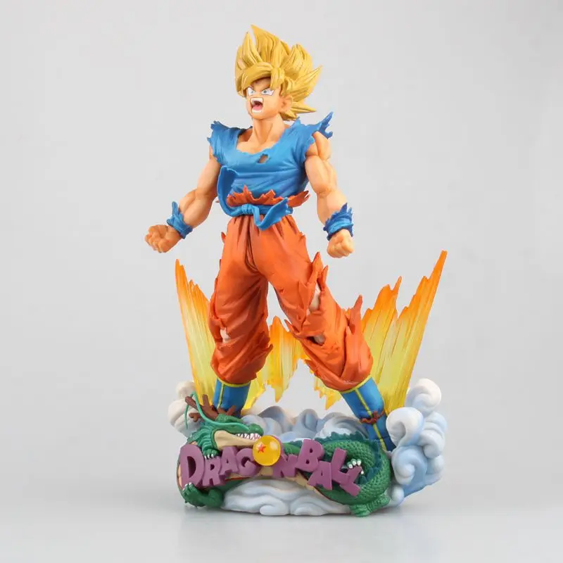 Huong аниме 23 см Драконий жемчуг Z Кисть Супер SaiYan Сон Гоку шар ПВХ фигурка игрушка