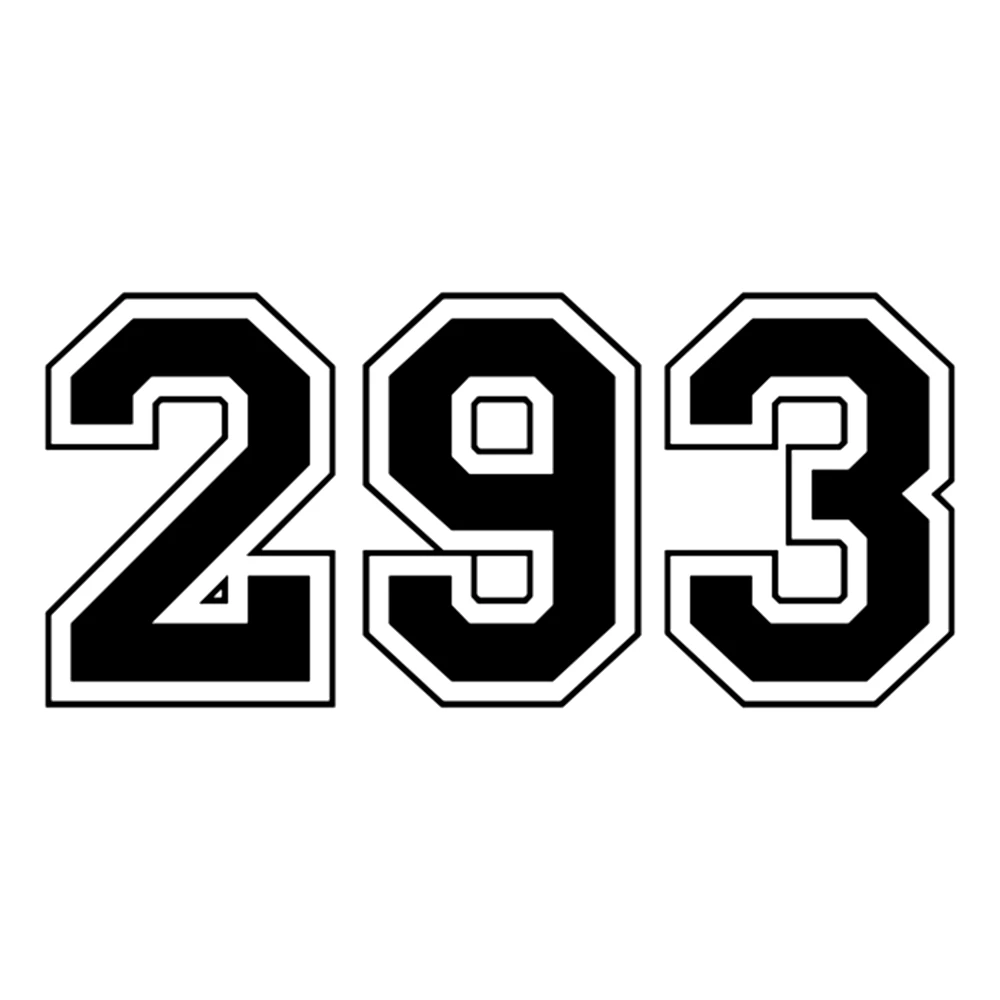 CK2671# наклейки на авто цифры 293 водонепроницаемые машину наклейка для