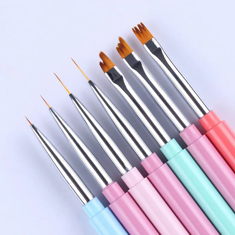 1 шт. кисть для ногтей УФ гель цветок ручка рисования фиолетовая Цветочная Кисть