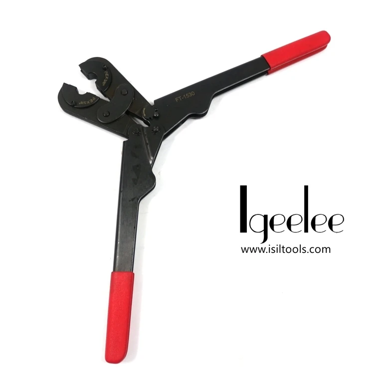 IGeelee Pex инструмент для прессования FT-1530 для обжима PEXP, PEX трубы до 30 мм, со штампами M15, M18, M24, M30