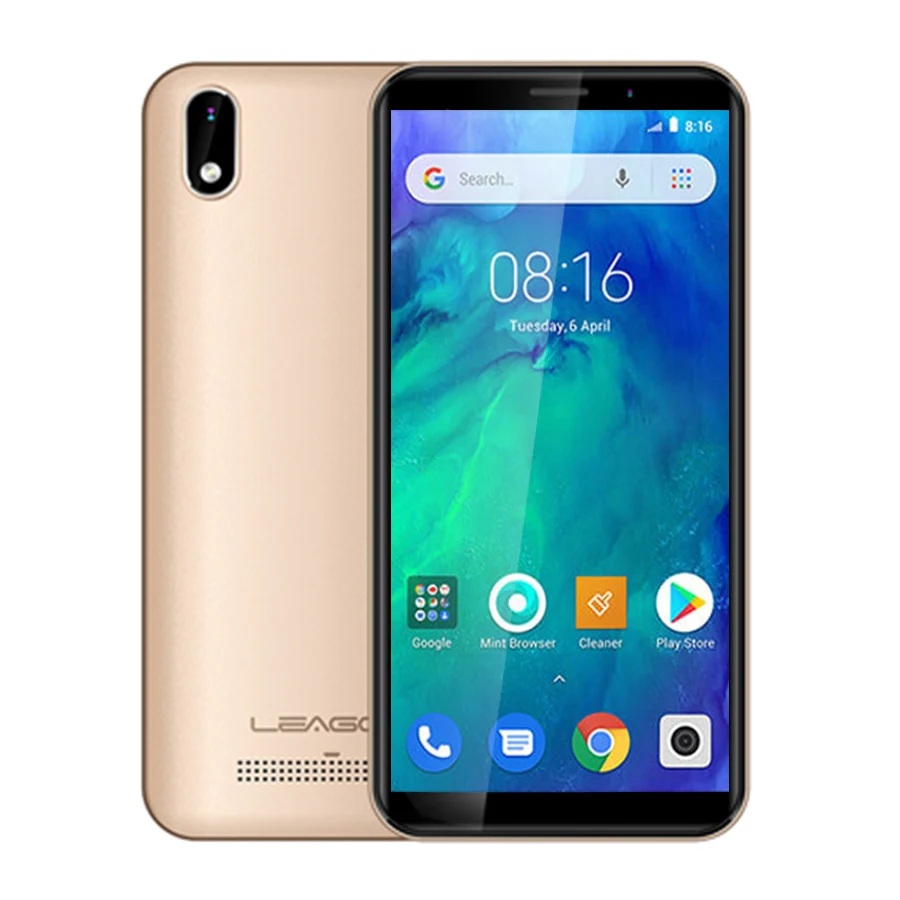 Gold LEAGOO Z10 Android O Go 18:9 5," 1 ГБ ОЗУ 8 Гб ПЗУ смартфон 2000 мАч 960*480 MT6580M четырехъядерный мобильный телефон - Цвет: Gold