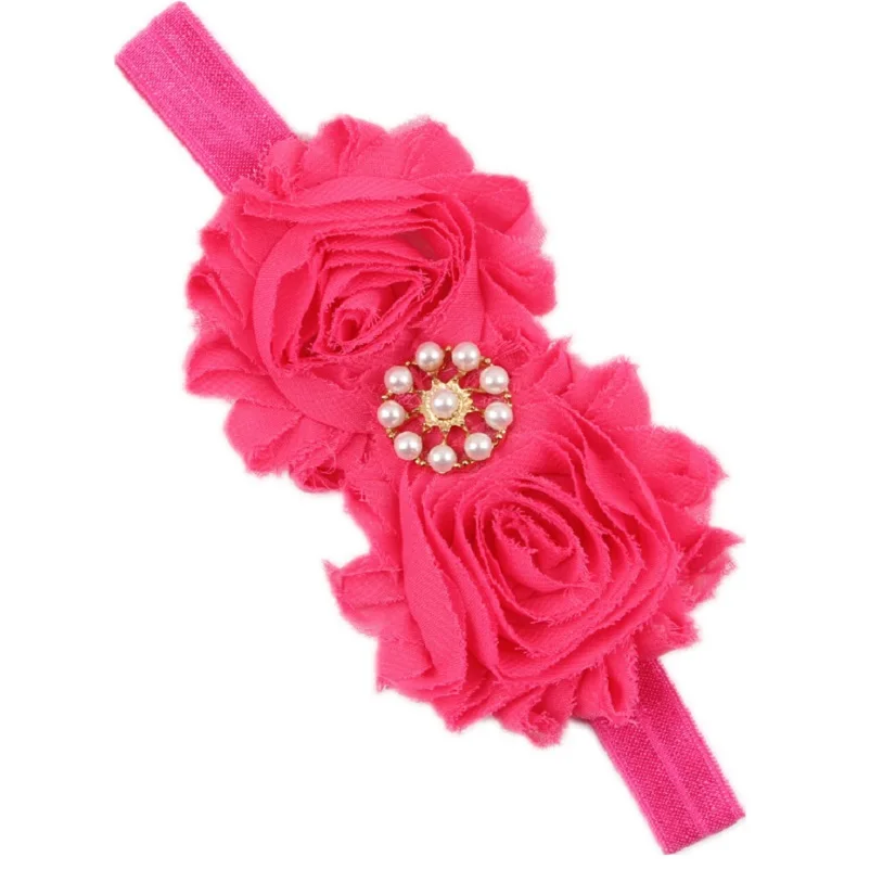 Kids Elastic flower headband Headbands Hair Girls baby Bowknot Hairband girl accessories set photography HB268S | Детская одежда и