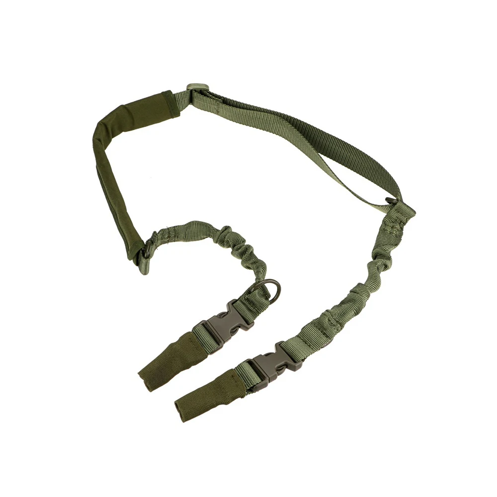 Army Green Тактический 2 точки винтовка пистолет Слинг Мягкий регулируемый сверхмощный Быстрый отсоединить стелс банджи пистолет слинг ремень система - Цвет: Army Green