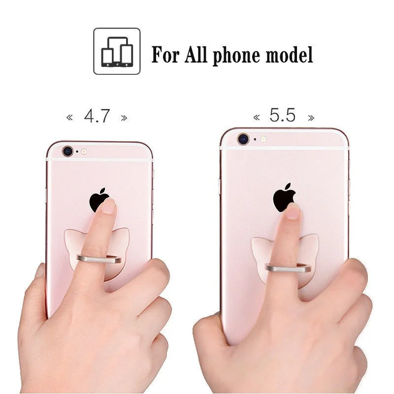 360 Degree Cat Ear Mobile Phone Finger Ring Holder Stand Mount Charging Support Universal Bracket for iPhone Xiaomi iPad Samsung |