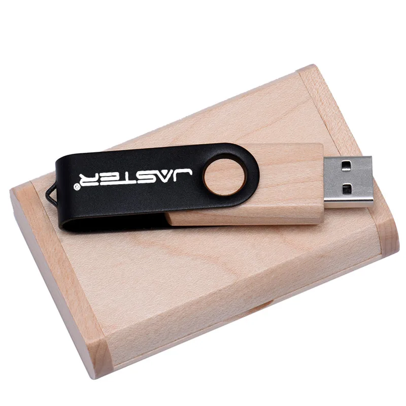 JASTER 10 шт. бесплатный логотип цветной металл+ клен дерево usb флеш-накопитель 4 ГБ 8 ГБ 16 ГБ 32 ГБ 64 ГБ 128 ГБ wediing персональные подарки - Цвет: Black
