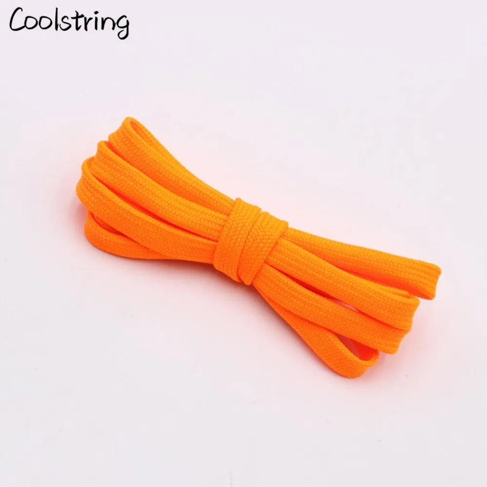 3029 Neon orange Coolstring/модные уникальные мужские и женские шнурки; Милые популярные простые спортивные туфли на плоской подошве; кружевные шнурки для пожилых Пап; кроссовки - Цвет: 3029 Neon orange