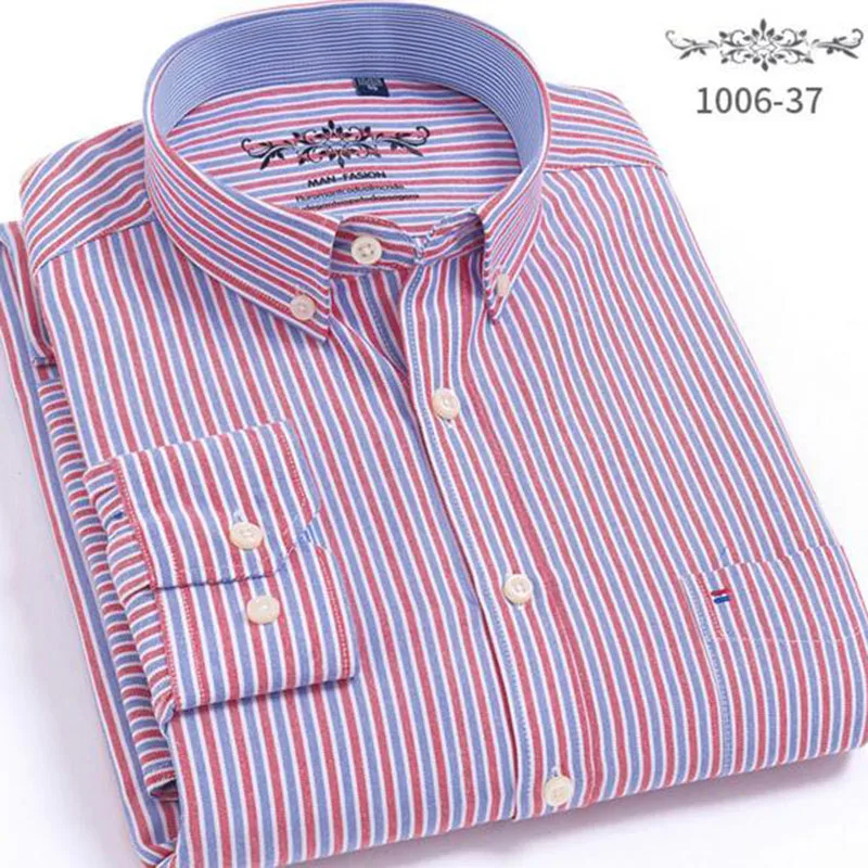 Мужские повседневные рубашки с длинным рукавом и отложным воротником Camisa