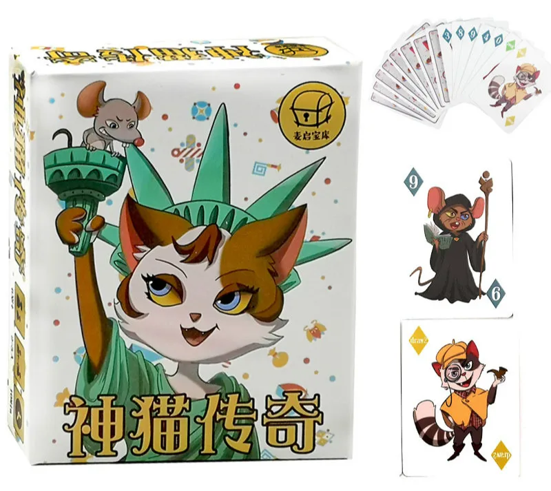 Игровая карточка для кошки Rat A Tat английская версия детские развивающие игрушки
