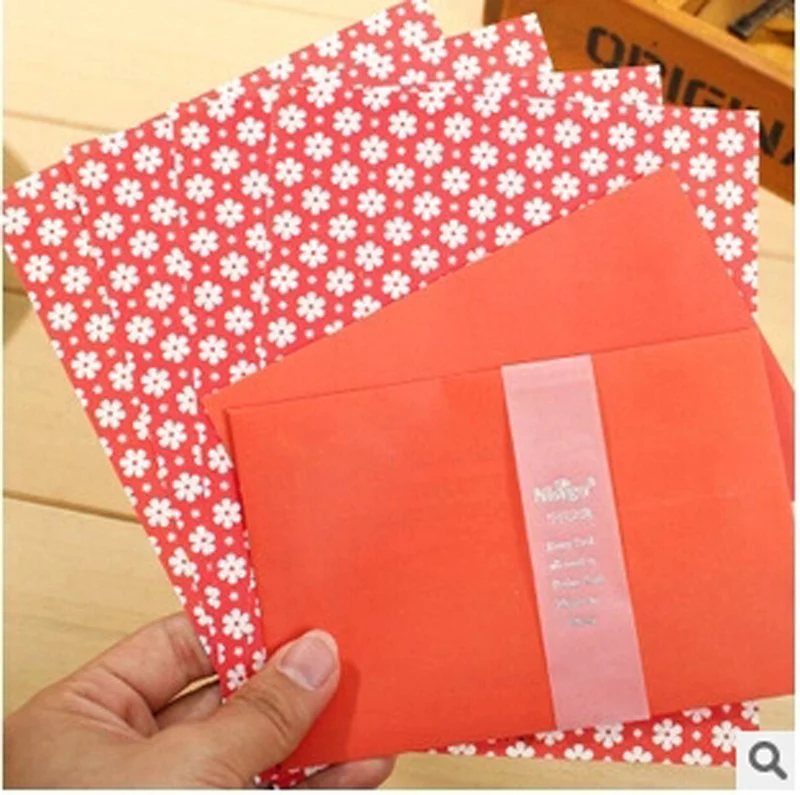 Korean Stationery NEW Sweet 140*100mm Envelope&amp170*138mm Letter 3pcs Paper + 2 Pcs Envelope Set 1Set/Lot | Канцтовары для офиса